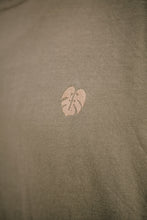 Load image into Gallery viewer, Signature Embroidered Leaf Tee - Olive and Ivory
