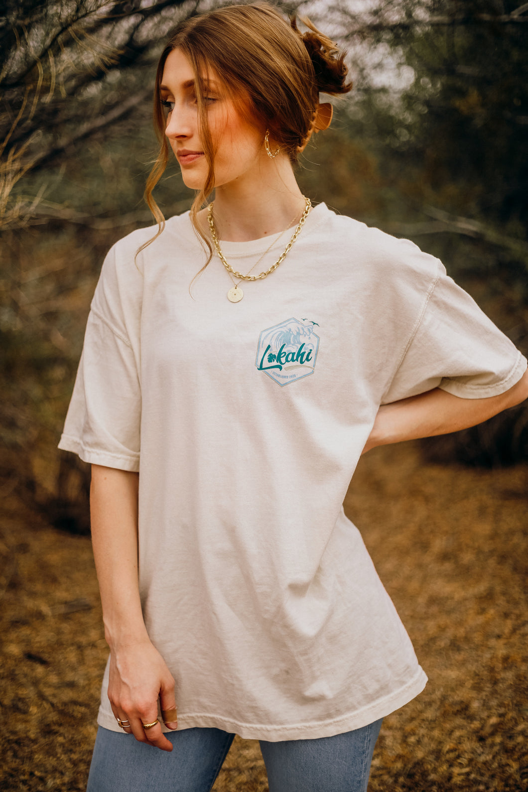 The Wave Tee - Ivory
